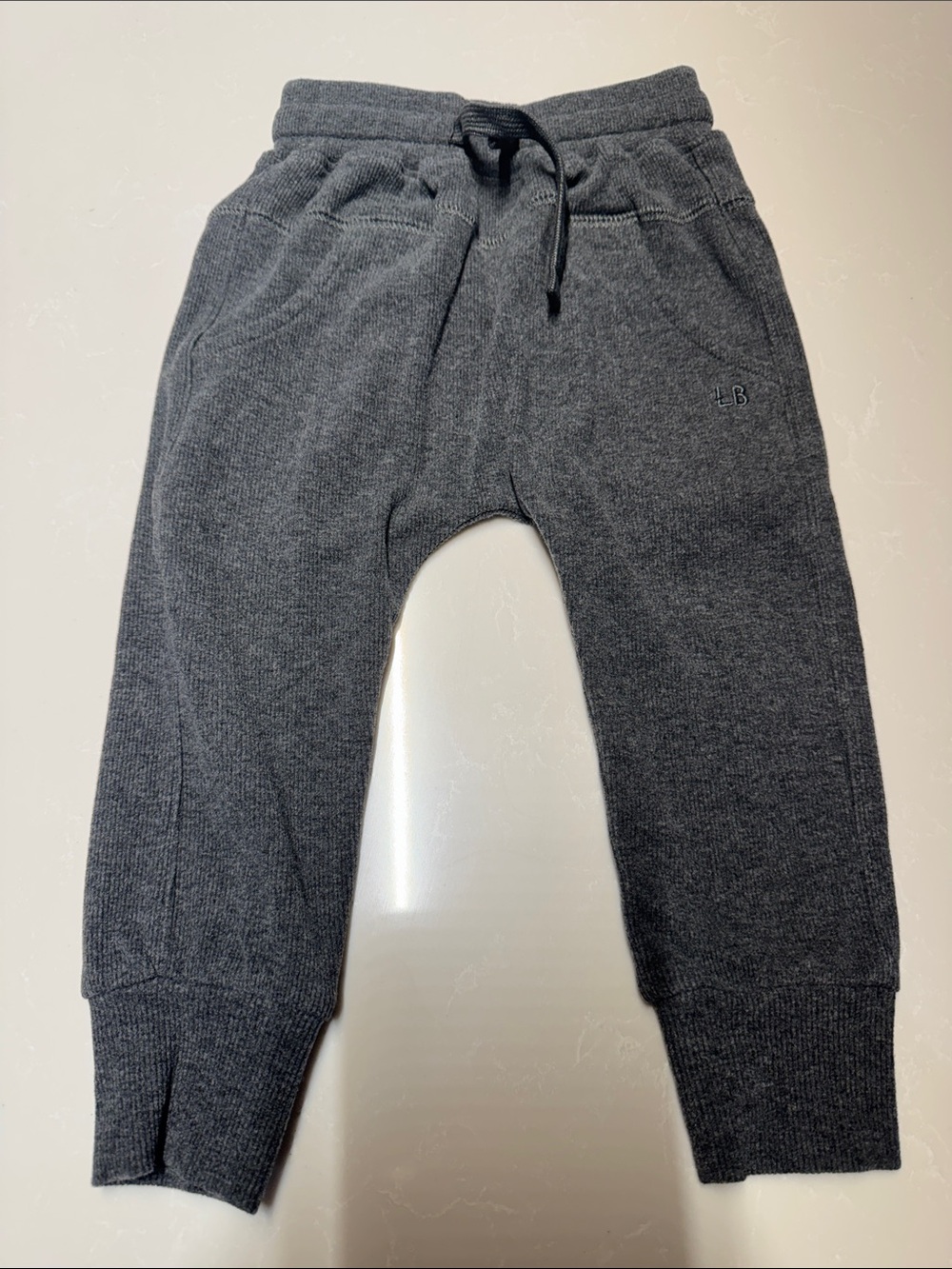 Little Bipsy Dark Gray Knit Joggers